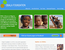 Tablet Screenshot of obalafoundation.org